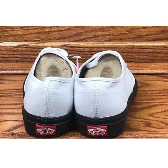 Vans Authentic Black Outsole True White Men Shoes - Picture 4 of 6